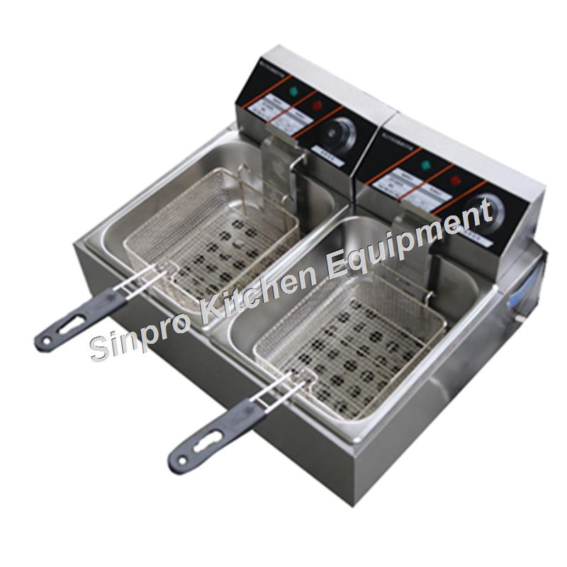 Commercial Double Oil Cylinder Electric Deep Fryer