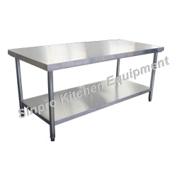 Assembly Stainless Steel Double-Deck Worktable