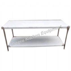 Assembly Stainless Steel Double-Deck Worktable