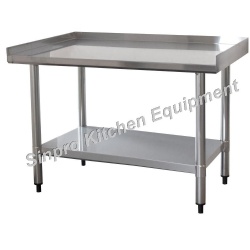 Assembly Stainless Steel Commercial Kitchen Prep & Work Table with Backsplash