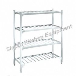 Assemble Commercial Stainless Steel Four-Layer Lattice Shelf/Storage Rack
