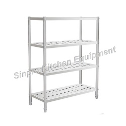 Assemble Commercial Stainless Steel Kitchen Rack Storage Punching Shelf